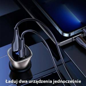 Ładowarka Usams USAMS Ład. sam. C29 45W 2xUSB-A Fast Charge jasno złoty/light gold CC154CC01(US-CC154) 4