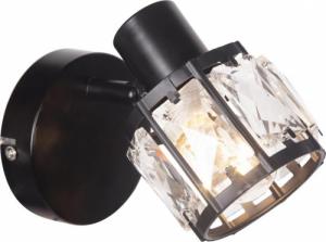 Kinkiet VITALUX Lampa kinkiet DESALIA-1 MB czarny kryształki E14 Vitalux 1