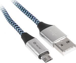 Kabel USB Tracer USB-A - microUSB 1 m Czarny (TRAKBK46929) 1