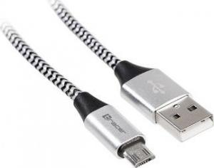 Kabel USB Tracer USB-A - microUSB 1 m Czarny (TRAKBK46928) 1