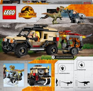 LEGO Jurassic World Transport pyroraptora i dilofozaura (76951) 2