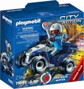 Playmobil PLAYMOBIL 71092 Police Speed Quad Construction Toy 1