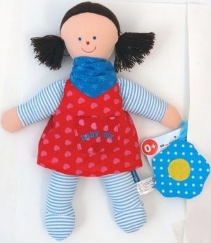 Baby Mix Lalka pluszowa w czerwonej sukience (AX0865) 1