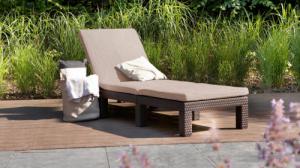 Allibert Leżak ogrodowy DAYTONA DELUXE brązowy 2