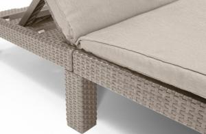 Allibert Leżak Daytona z poduszką, cappuccino 4