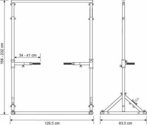 Funfit Drążek stacjonarny, poręcz do ćwiczeń FUNFIT 15