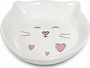 Yarro International Miska ceramiczna "Biały kot" 14x14 cm 1