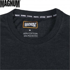Magnum KOSZULKA MAGNUM ESSENTIAL T-SHIRT 2.0 BLACK MELANGE XL 10