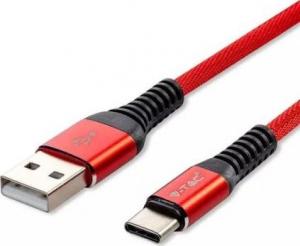 Kabel USB V-TAC USB-A - USB-C 1 m Czerwony (8634) 1