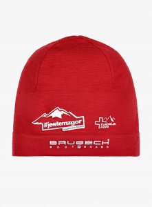 Brubeck HM10200G Czapka wełniana merino jednowarstwowa burgundowy S/M 1