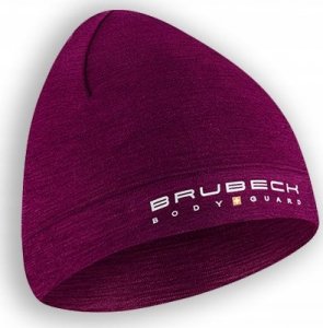 Brubeck HM10180 Czapka wełniana dwuwarstwowa unisex EXTREME WOOL śliwkowy S/M 3