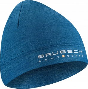 Brubeck HM10180 Czapka wełniana dwuwarstwowa unisex EXTREME WOOL jeansowy S/M 2