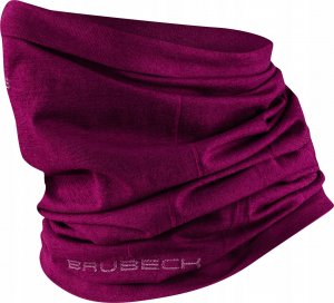 Brubeck KM10360 Komin unisex wełniany śliwkowy S/M 1