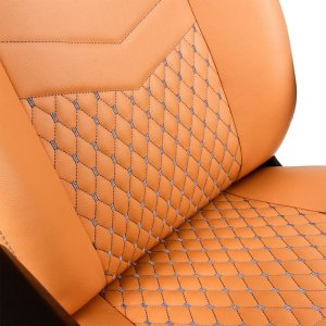 Fotel Noblechairs ICON z prawdziwej skóry - koniak/czarny (GAGC-091) 6