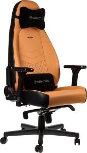 Fotel Noblechairs ICON z prawdziwej skóry - koniak/czarny (GAGC-091) 8
