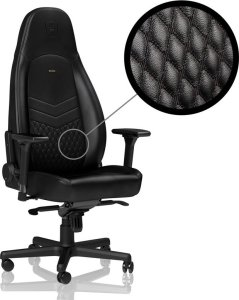 Fotel Noblechairs ICON z prawdziwej skóry - czarny (GAGC-090) 1