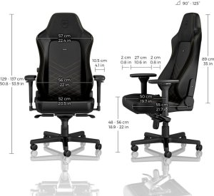 Fotel Noblechairs HERO - czarny/złoty (GAGC-116) 3