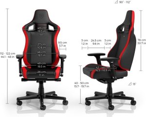 Fotel Noblechairs EPIC Compact - czarny/karbon/czerwony (GAGC-241) 2
