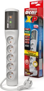 Listwa zasilająca Acar XP Standard przeciwprzepięciowa 5 gniazd 5 m szara (W0229) 3
