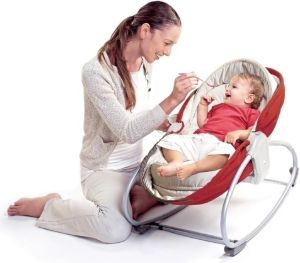 Tiny Love Leżaczek bujaczek, łóżeczko 3 w 1 czerwony (TL000222) 2