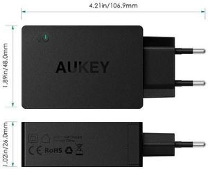 Ładowarka Aukey 3xUSB 2.0, 6.8A, 42W (PA-T2) 5
