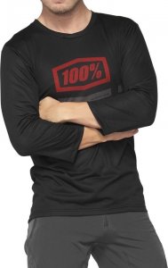 100% Koszulka męska 100% AIRMATIC 3/4 Sleeve black roz. S (NEW 2022) 4