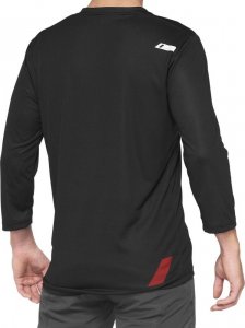 100% Koszulka męska 100% AIRMATIC 3/4 Sleeve black roz. XL (NEW 2022) 5