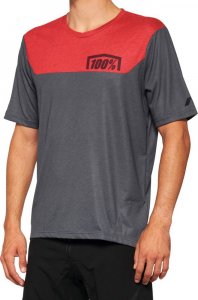 100% Koszulka męska 100% AIRMATIC Jersey krótki rękaw charcoal racer red roz. XL (NEW 2022) 1