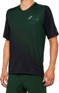 100% Koszulka męska 100% CELIUM Jersey krótki rękaw forest green black roz. S (NEW 2022) 3