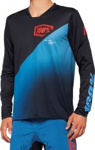 100% Koszulka męska 100% R-CORE X Jersey długi rękaw black grey roz. L (NEW 2022) 3