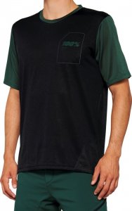 100% Koszulka męska 100% RIDECAMP Jersey krótki rękaw black forest green roz. L (NEW 2022) 1