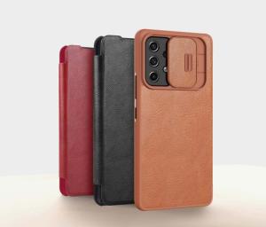 Nillkin Etui Nillkin QIN Pro do Samsung Galaxy A53 5G (Brązowe) uniwersalny 13