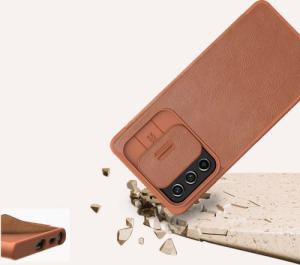 Nillkin Etui Nillkin QIN Pro do Samsung Galaxy A53 5G (Brązowe) uniwersalny 6