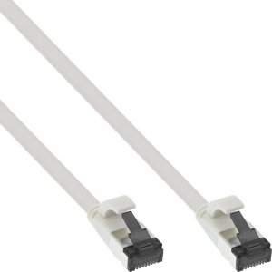 InLine InLine® Flat patch cable, U/FTP, Cat.8.1, TPE halogen free, white, 0,5m 1