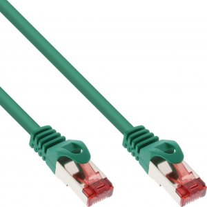 InLine 100pcs. Bulk-Pack InLine® Patch Cable S/FTP PiMF Cat.6 250MHz PVC copper green 0.5m 1