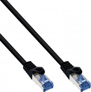 InLine InLine® Patch cable, Cat.6A, S/FTP, PUR industrial, black, 25m 1