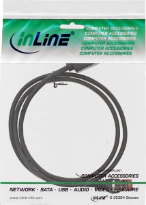 InLine InLine® Patch Cable Extension S/FTP PiMF Cat.6 250MHz copper halogen free black 0,5m 2
