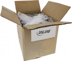 InLine 70pcs. pack Bulk-Pack InLine® Patch Cable S/FTP PiMF Cat.6 250MHz PVC copper grey 1m 3