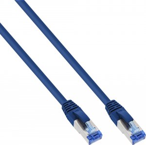 InLine InLine® Patch Cable S/FTP PiMF Cat.6A halogen free 500MHz blue 0.3m 1