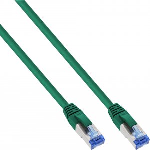 InLine InLine® Patch Cable S/FTP PiMF Cat.6A halogen free 500MHz green 0.3m 1