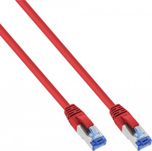 InLine InLine® Patch Cable S/FTP PiMF Cat.6A halogen free 500MHz red 0.3m 1