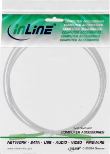 InLine InLine® Fiber Optical Simplex Cable, FTTH, SC/APC 8° to SC/APC 8°, 9/125µm, OS2, 2m 2