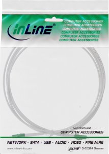 InLine InLine® Fiber Optical Simplex Cable, FTTH, LC/APC 8° to LC/APC 8°, 9/125µm, OS2, 15m 2