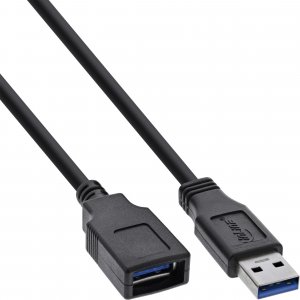 Kabel USB InLine USB-A - USB-A 5 m Czarny (35665) 1