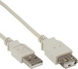 Kabel USB InLine USB-A - USB-A 0.5 m Biały (34650X) 1