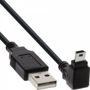 Kabel USB InLine USB-A - miniUSB 0.3 m Czarny (34203) 1