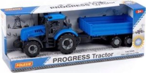 Polesie Polesie 91253 Traktor "Progres" inercyjny z przyczepą burtową niebieski w pudełku 2
