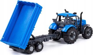 Polesie Polesie 91253 Traktor "Progres" inercyjny z przyczepą burtową niebieski w pudełku 5