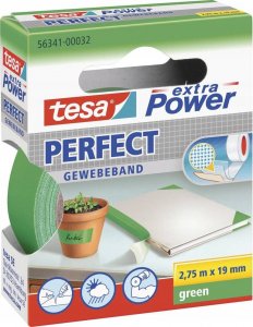 Tesa tesa extra Power Perfect Gewebeband 2,75m 19mm grün 1