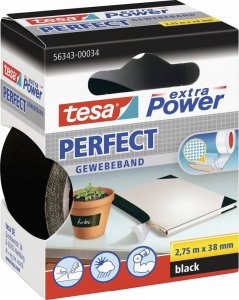 Tesa tesa extra Power Perfect Gewebeband 2,75m 38mm schwarz 1